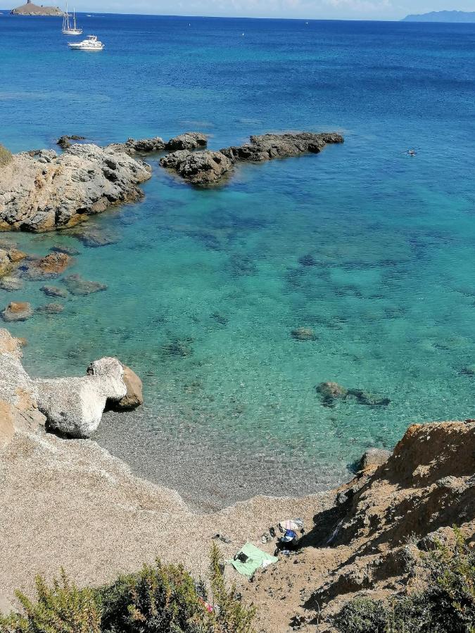 Coin De Paradis Vue Dominante Sur Mer, Montagne Et Tour Genoise Avec Jacuzzi Pino Exterior foto